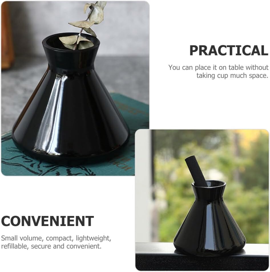 VILLCASE Glass Diffuser Bottle Refillable Aromatherapy Essential Oil Jar