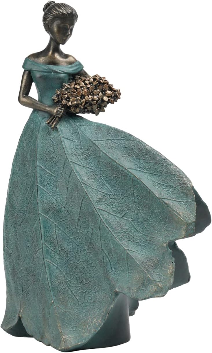 Guichifun Fairy Statue Leaf Angel Girl Home Decor