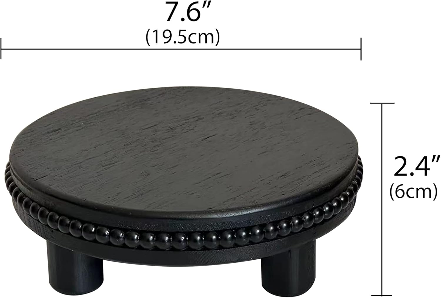 Farmhouse Beaded Wood Tray Risers for Display