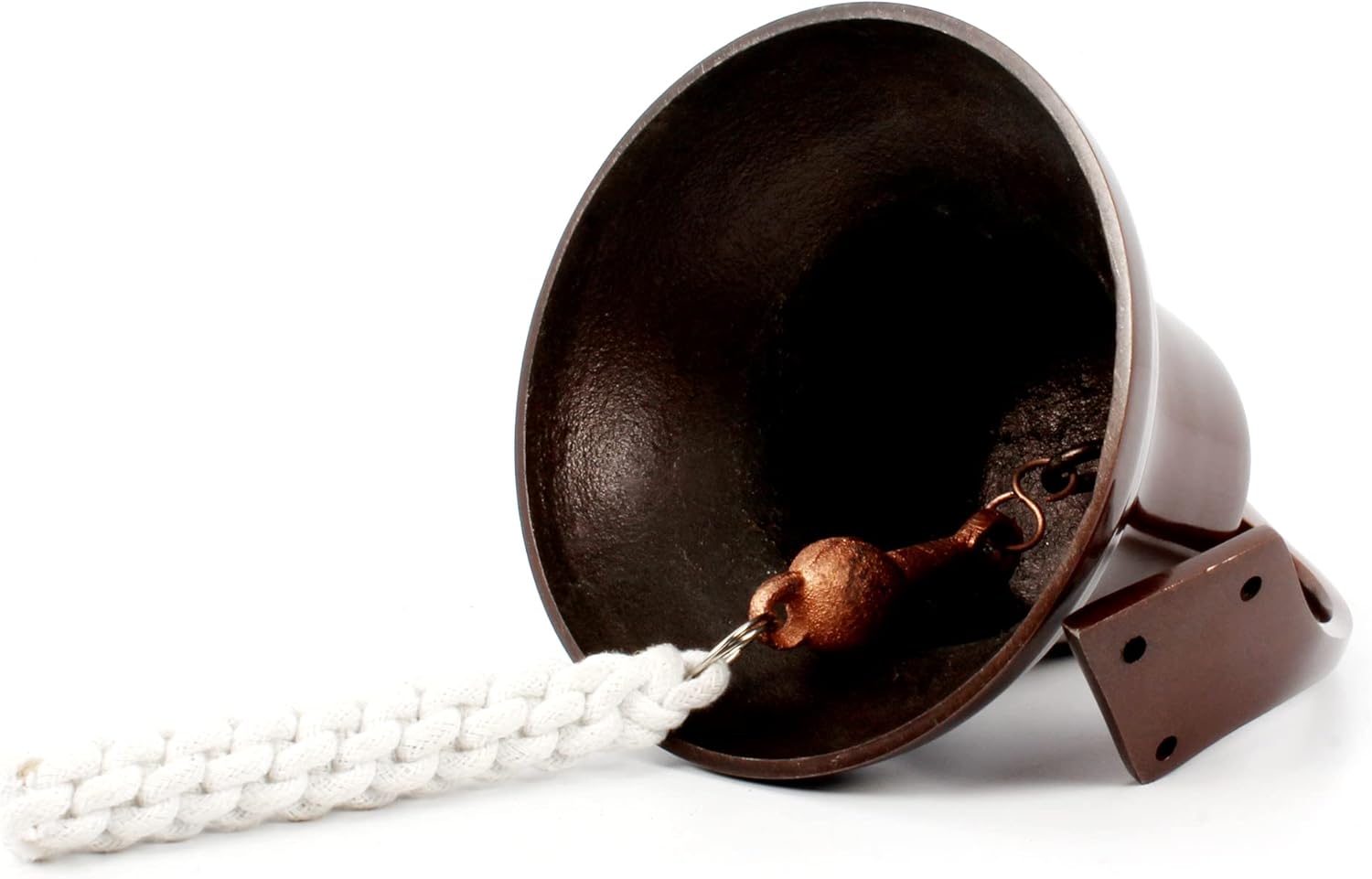 Wall Hanging Ship Bell 6 - Nautical Decor Antique Finish Chrome Color