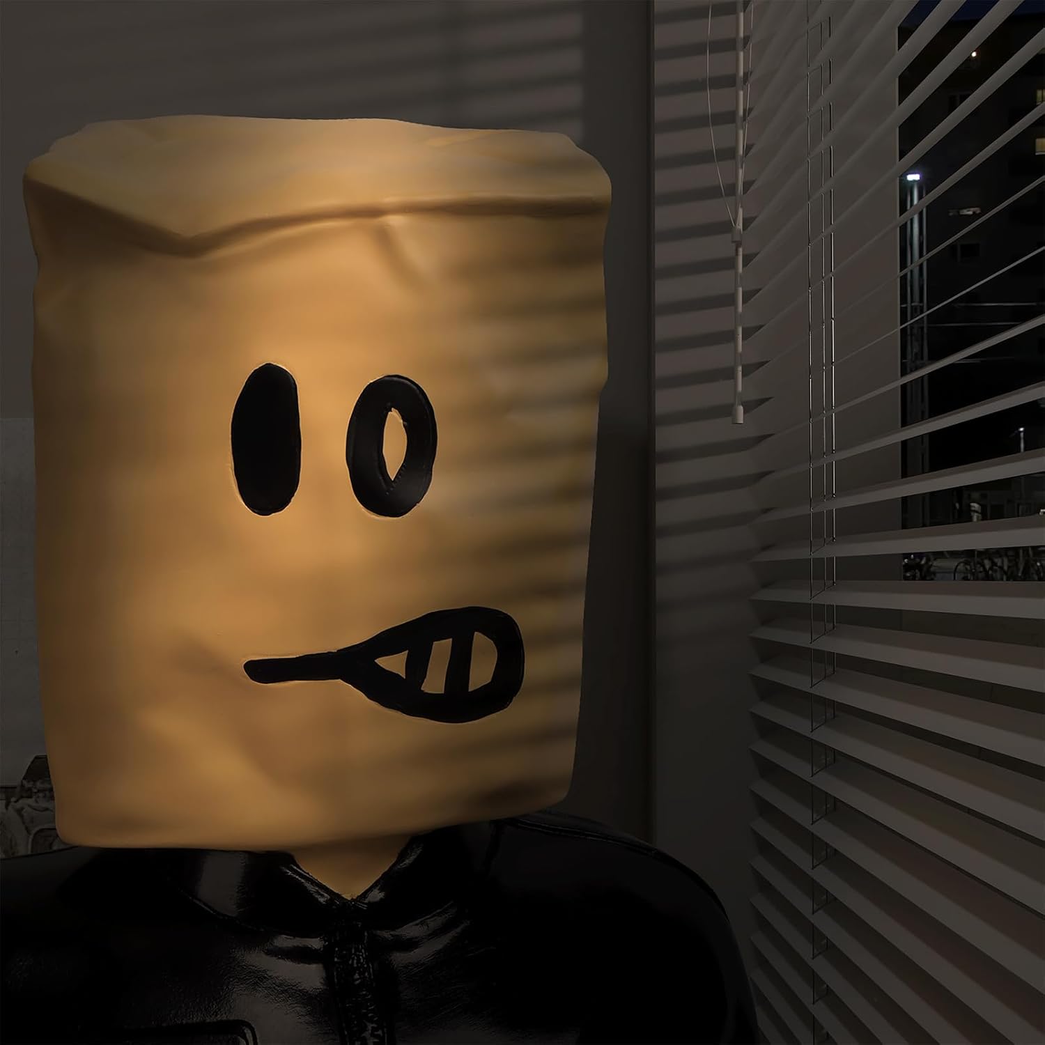Anguished Mask Statue for Home Office Decor