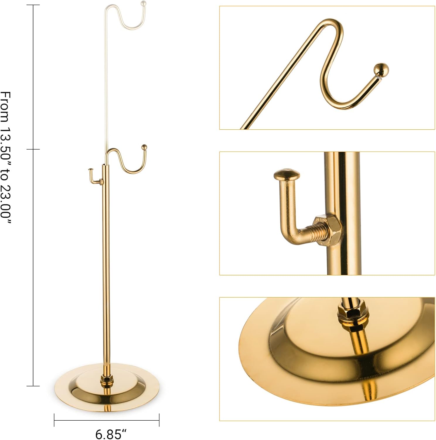 Gold Handbag Display Stands Set of Two