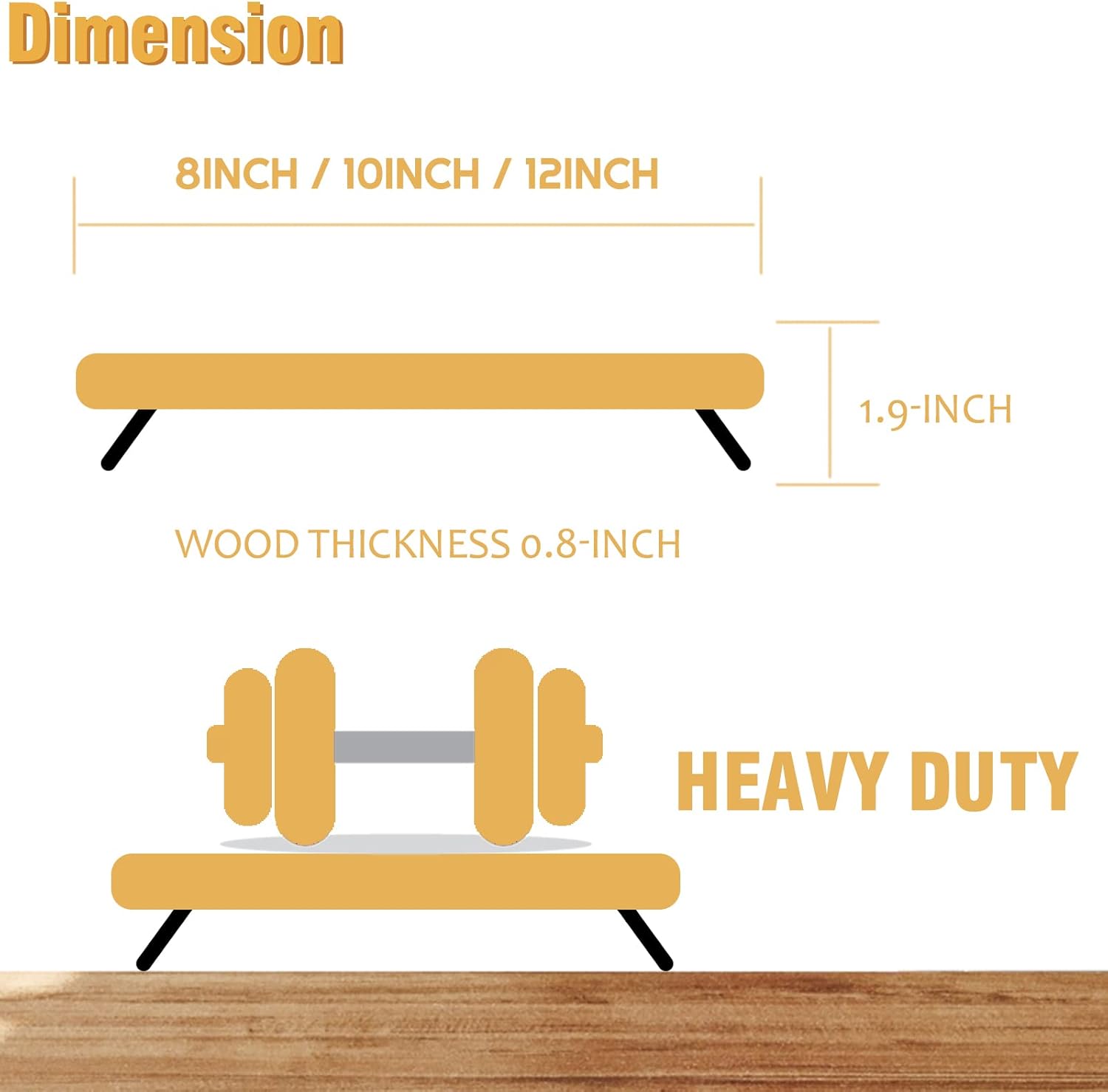Wood Riser for Display 10-Inch Farmhouse Decor Tray