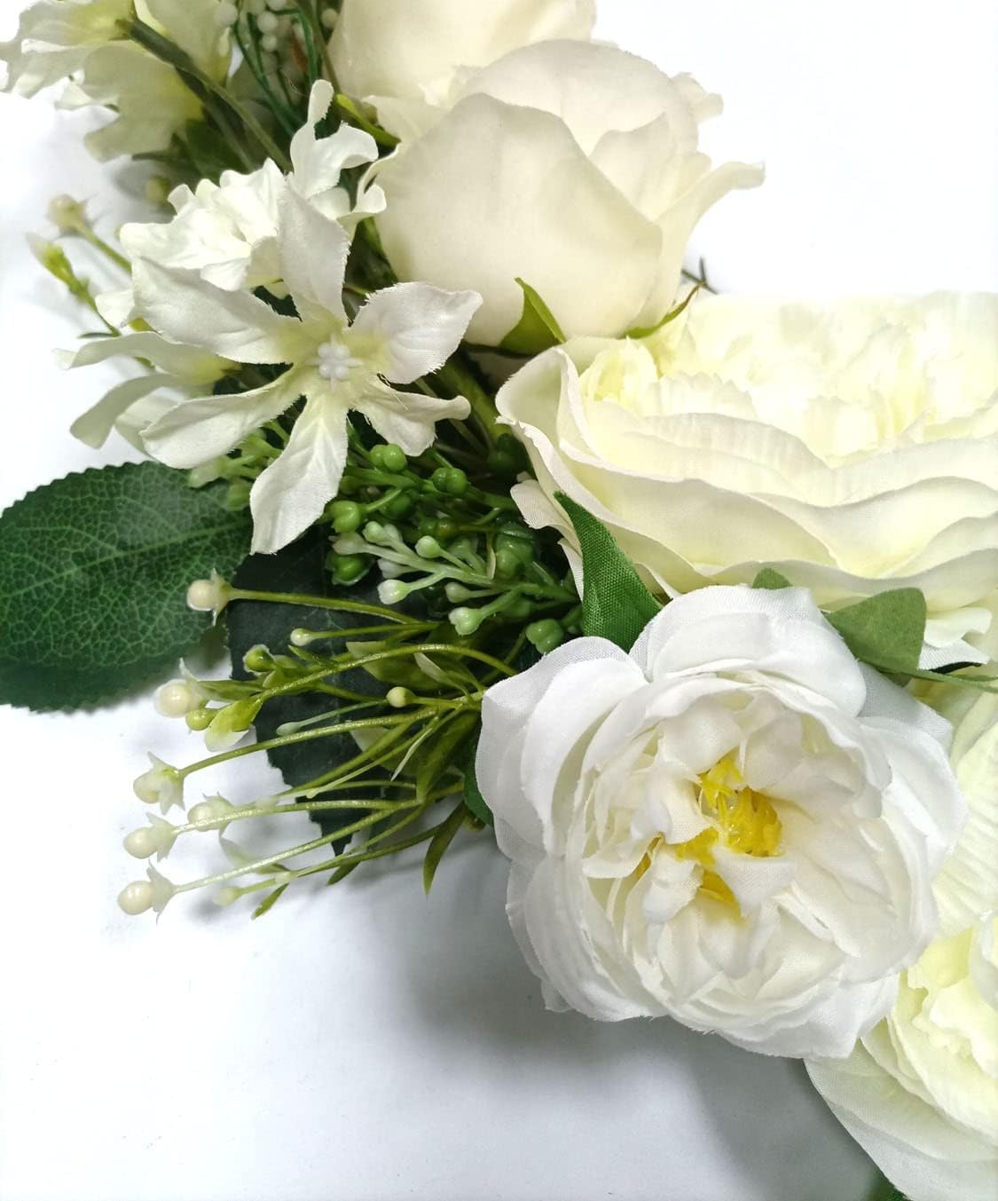 Arch Flowers Artificial Floral Swag 23 Inch Ivory