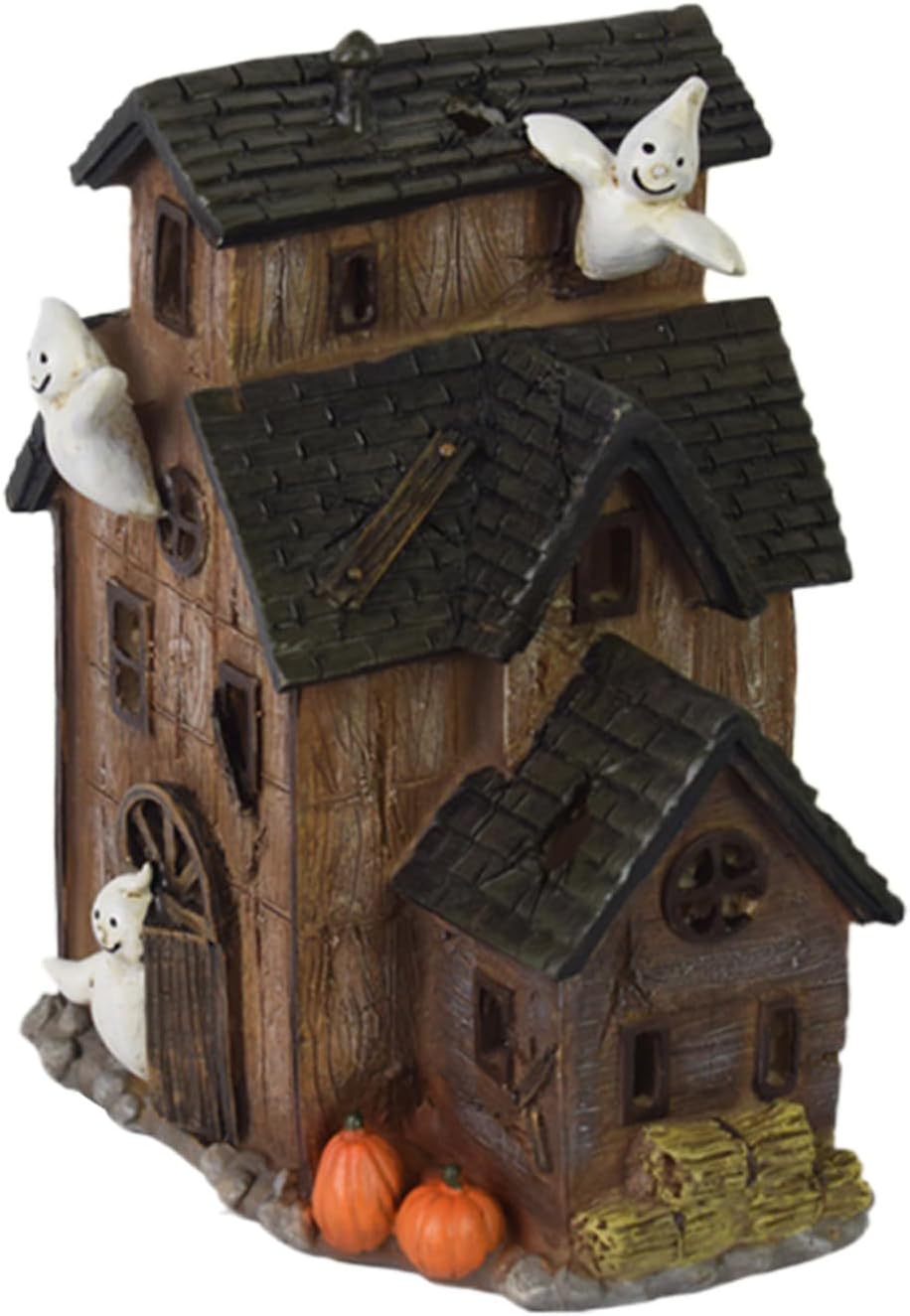 Halloween Village Haunted House with LED Lights