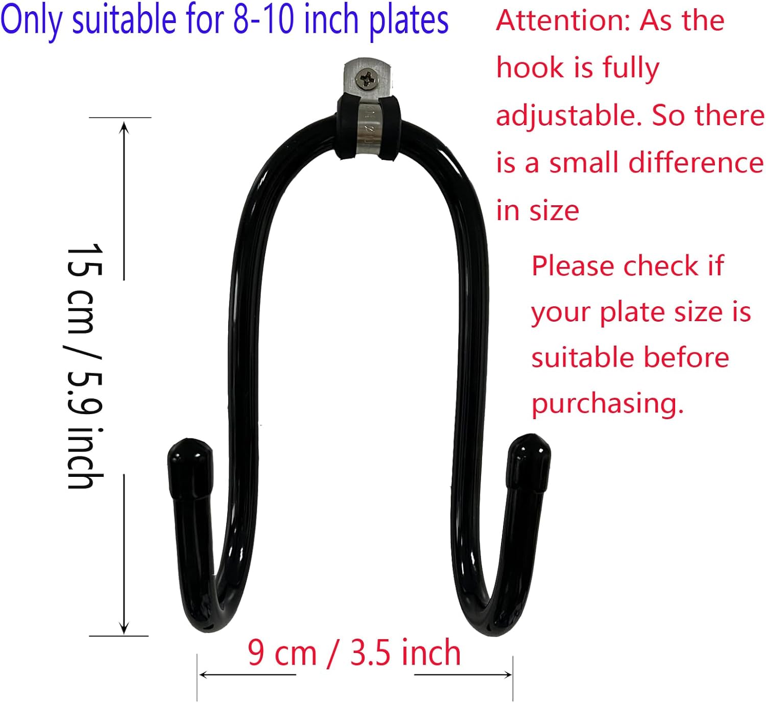 Wall Mount Metal Display Stand for 8-10 Inch Plates