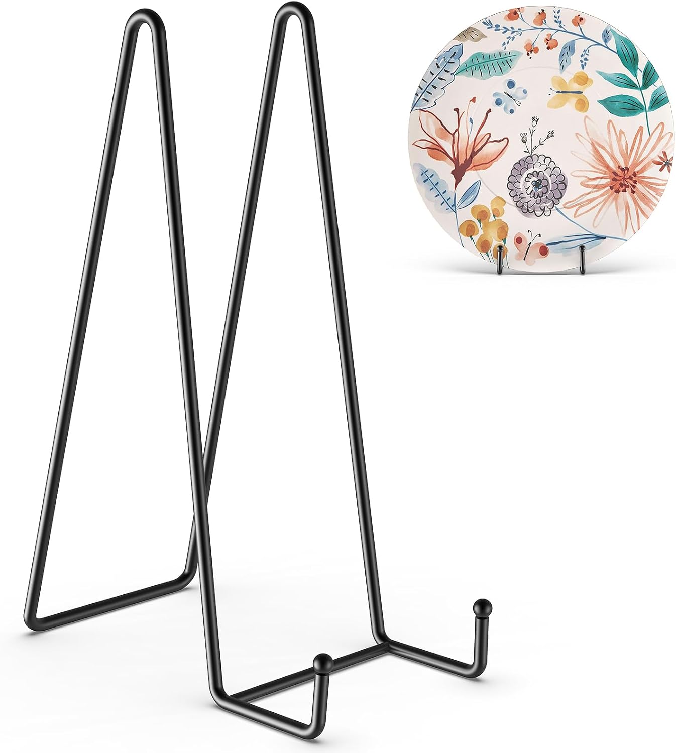 HONGYUTAI 3 Pack 12 Inch Plate Stands Display Holders Black