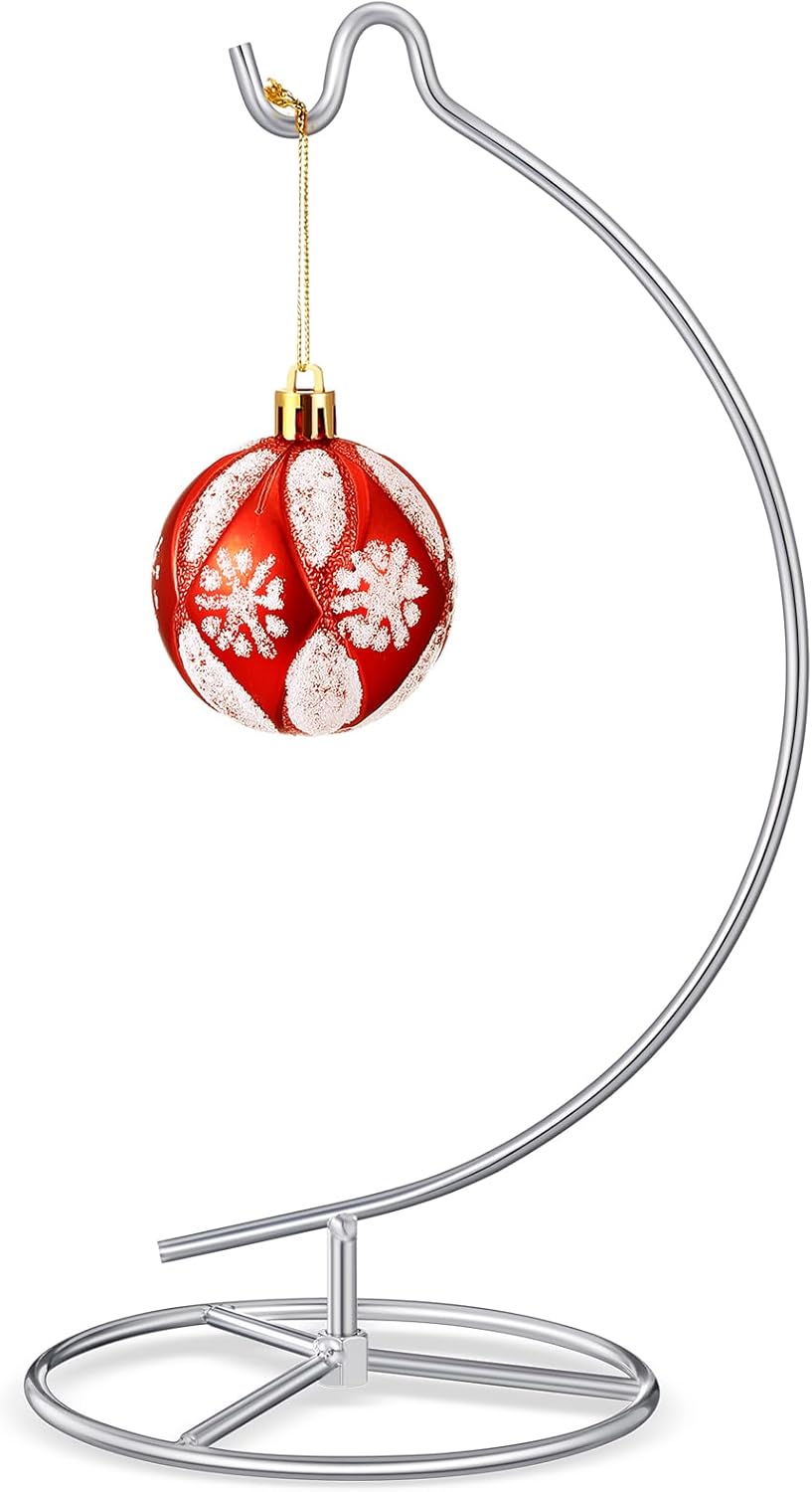 Baderke Ornament Display Stand - 1043 Inch Silver Hanging Holder