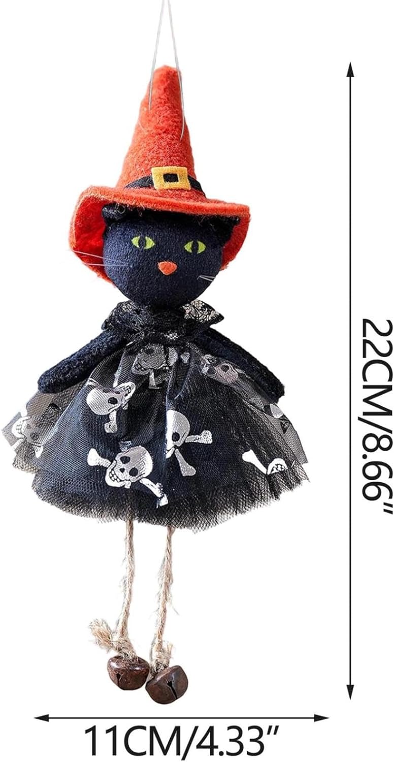 Halloween Decorative Dolls with Bells and Witch Theme