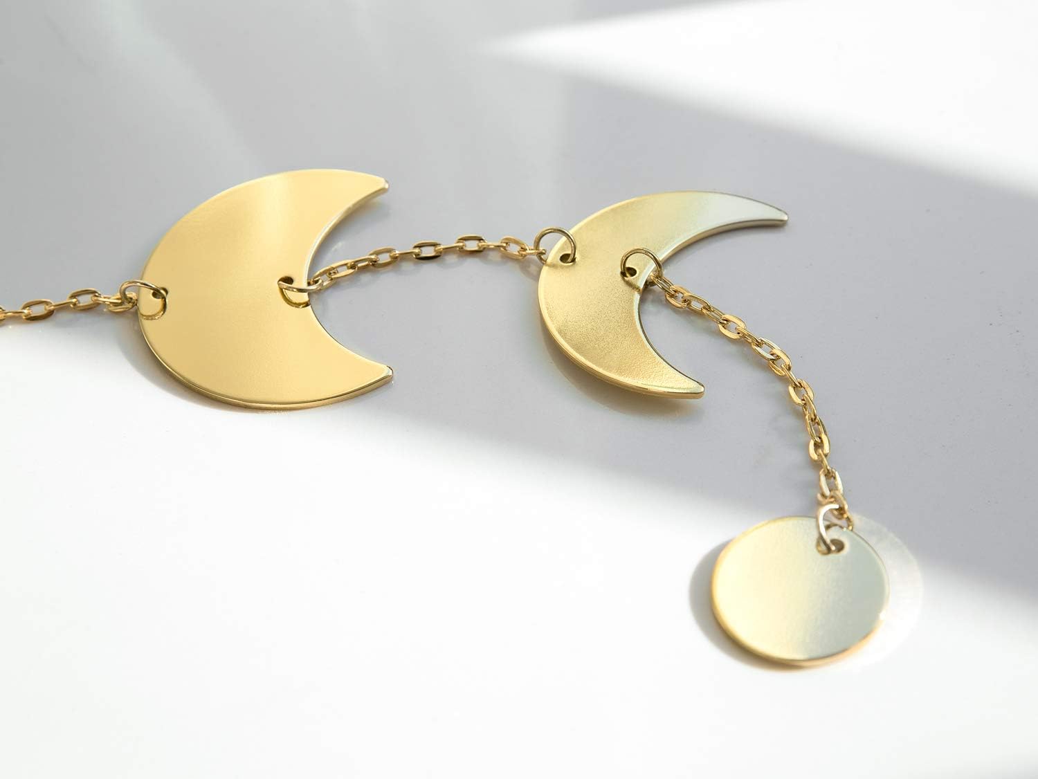 Mkono Gold Moon Phase Wall Hanging Decor