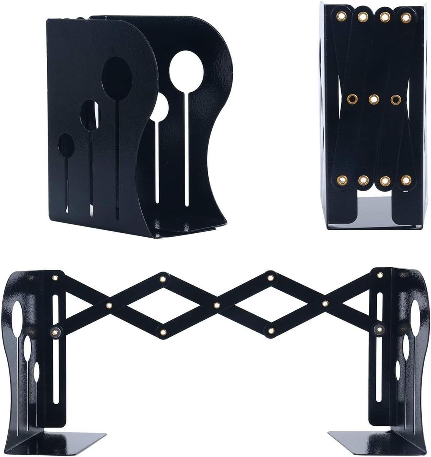 Stainless Steel Adjustable Decorative Bookends
