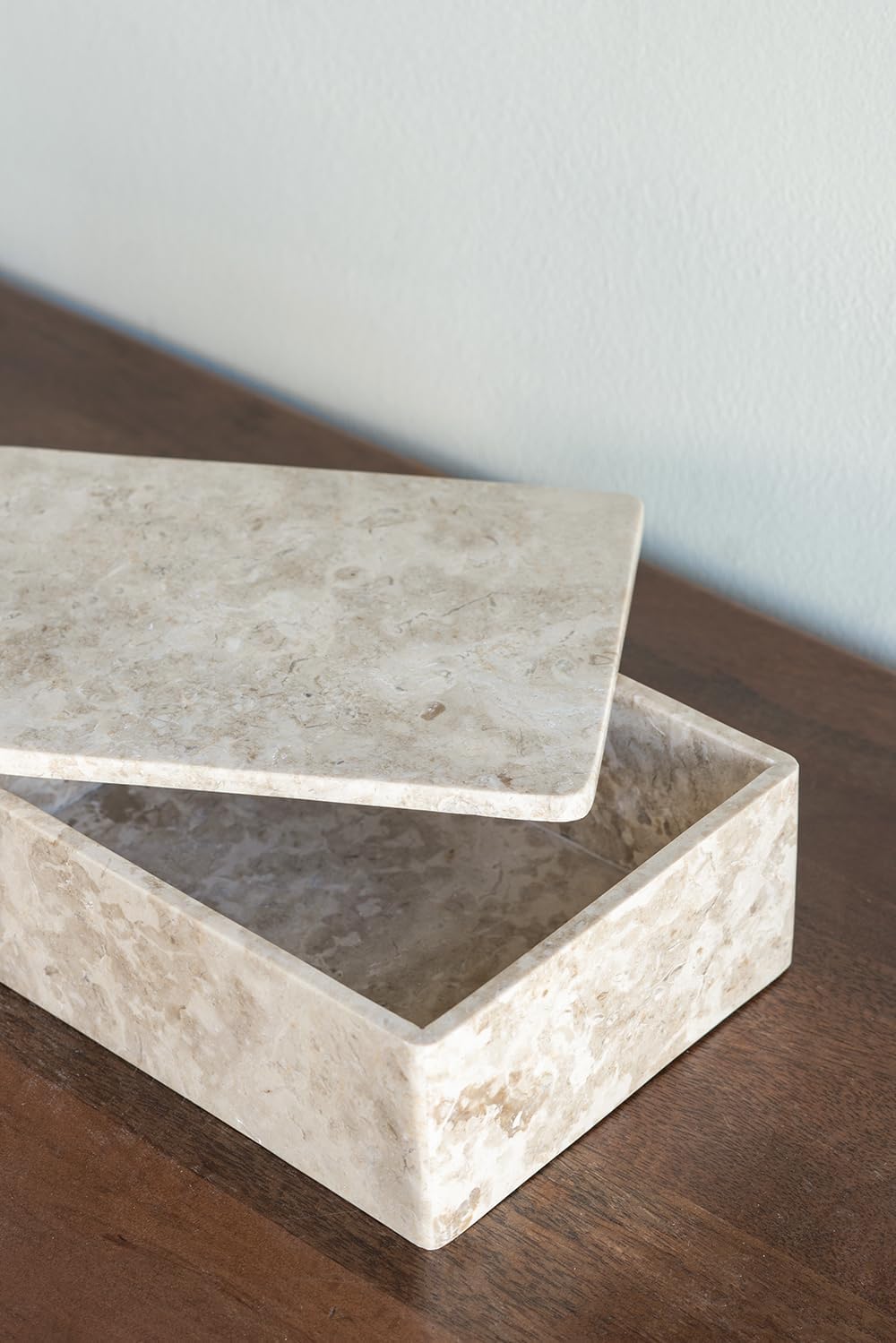 A B Home Beige Marble Decorative Box 1