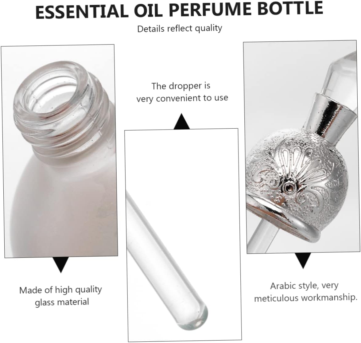 Vintage Glass Dropper Bottle for Essential Oils and Fragrances
