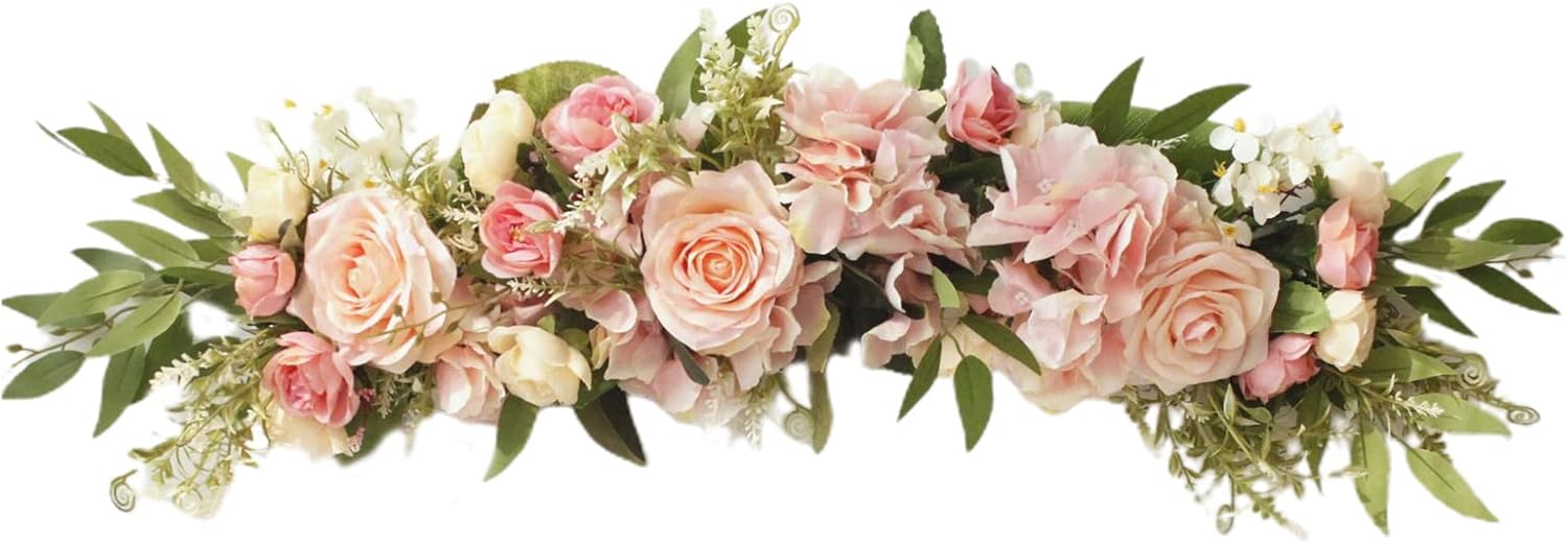 Firlar 256 Inch Artificial Rose Peony Flower Swag