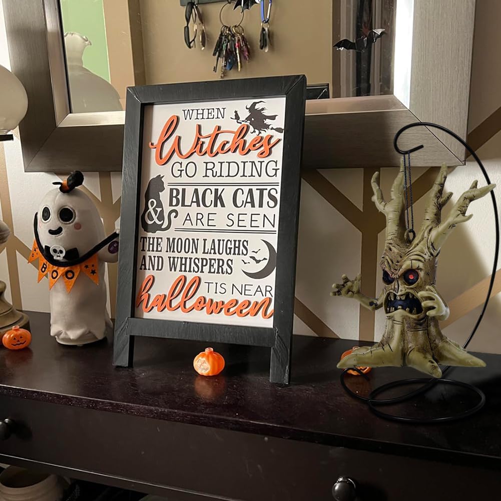 6 Pack 13 Inch Black Hanging Display Stands for Heavy Glass Decorations