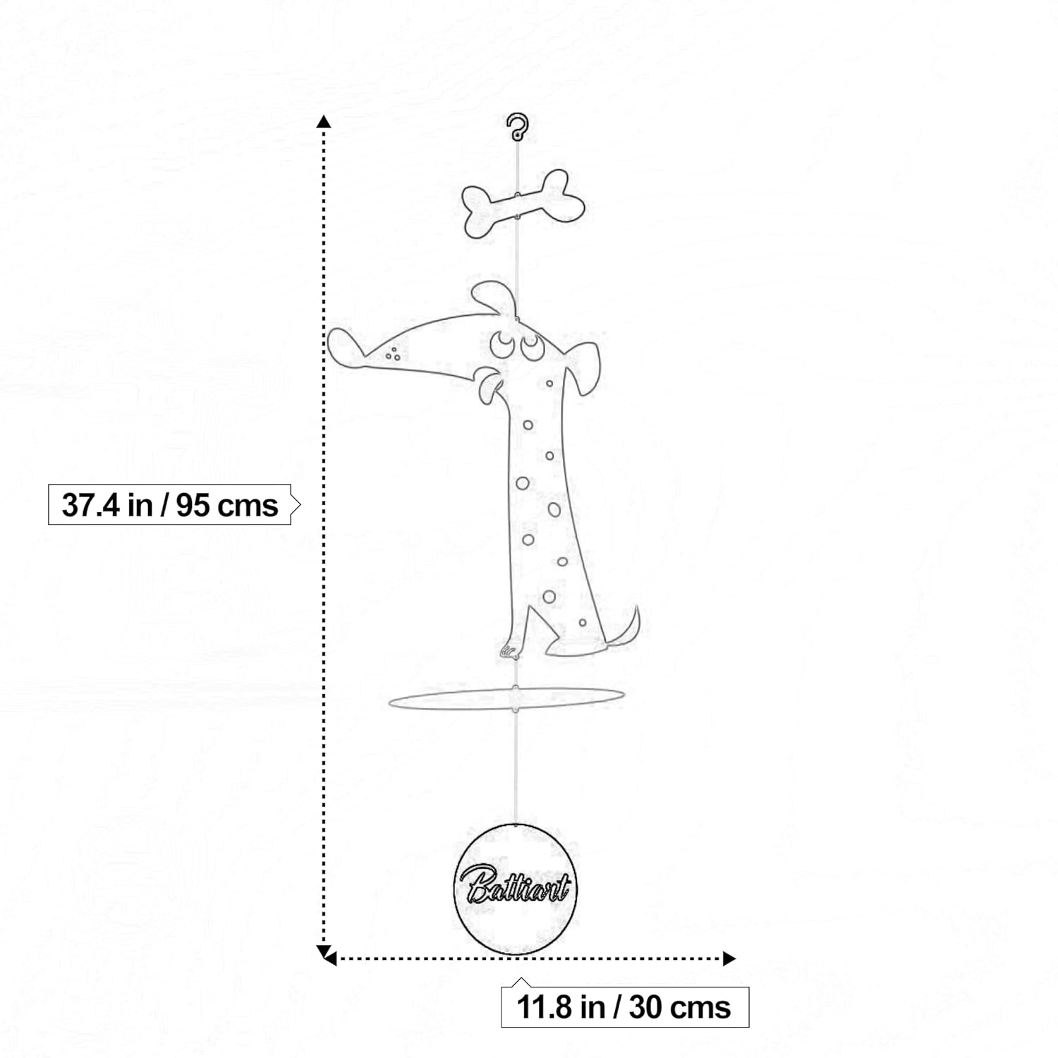 Charming Puppy Hanging Mobile for Dog Lovers
