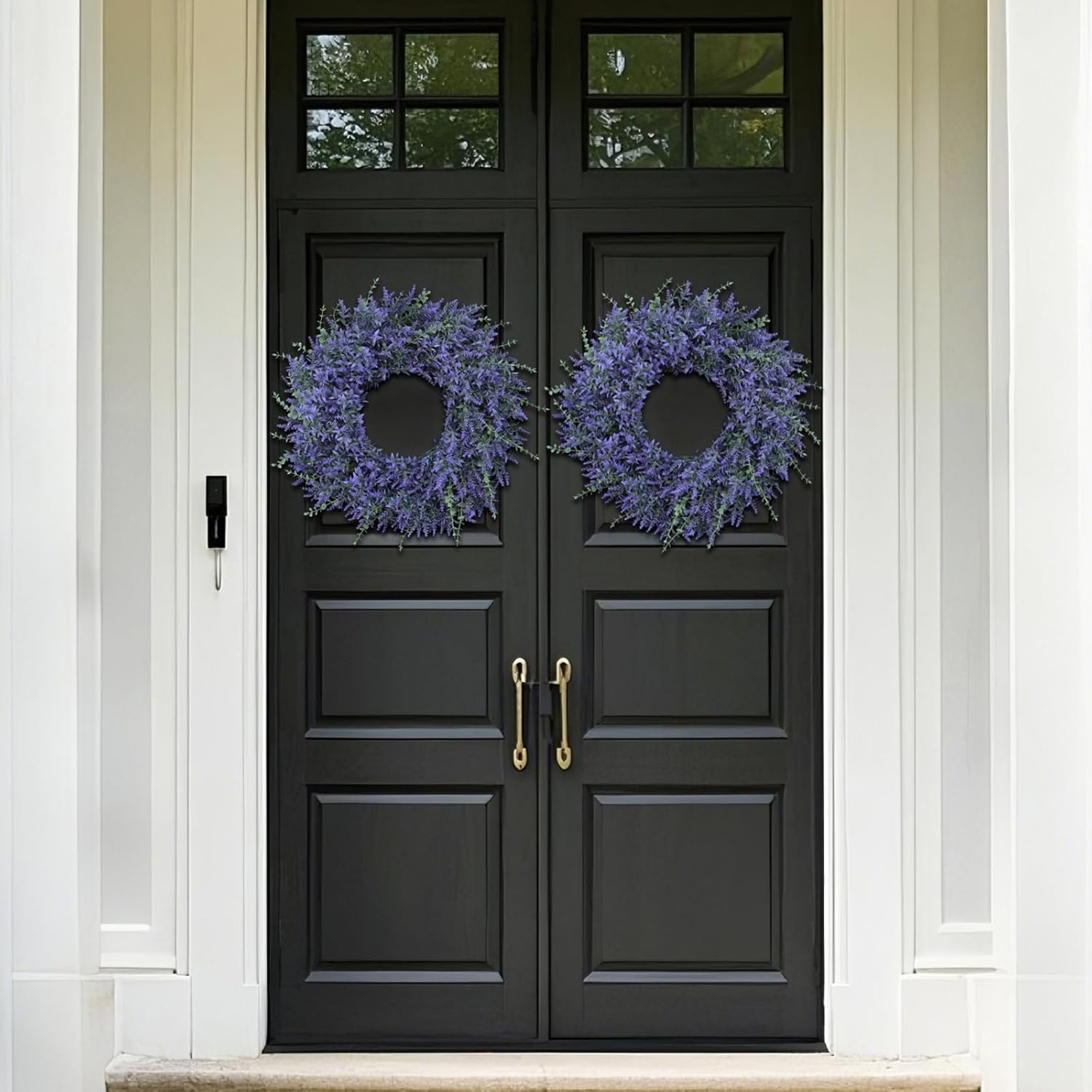 26 Inch Lavender Eucalyptus Wreath for Front Door Decor