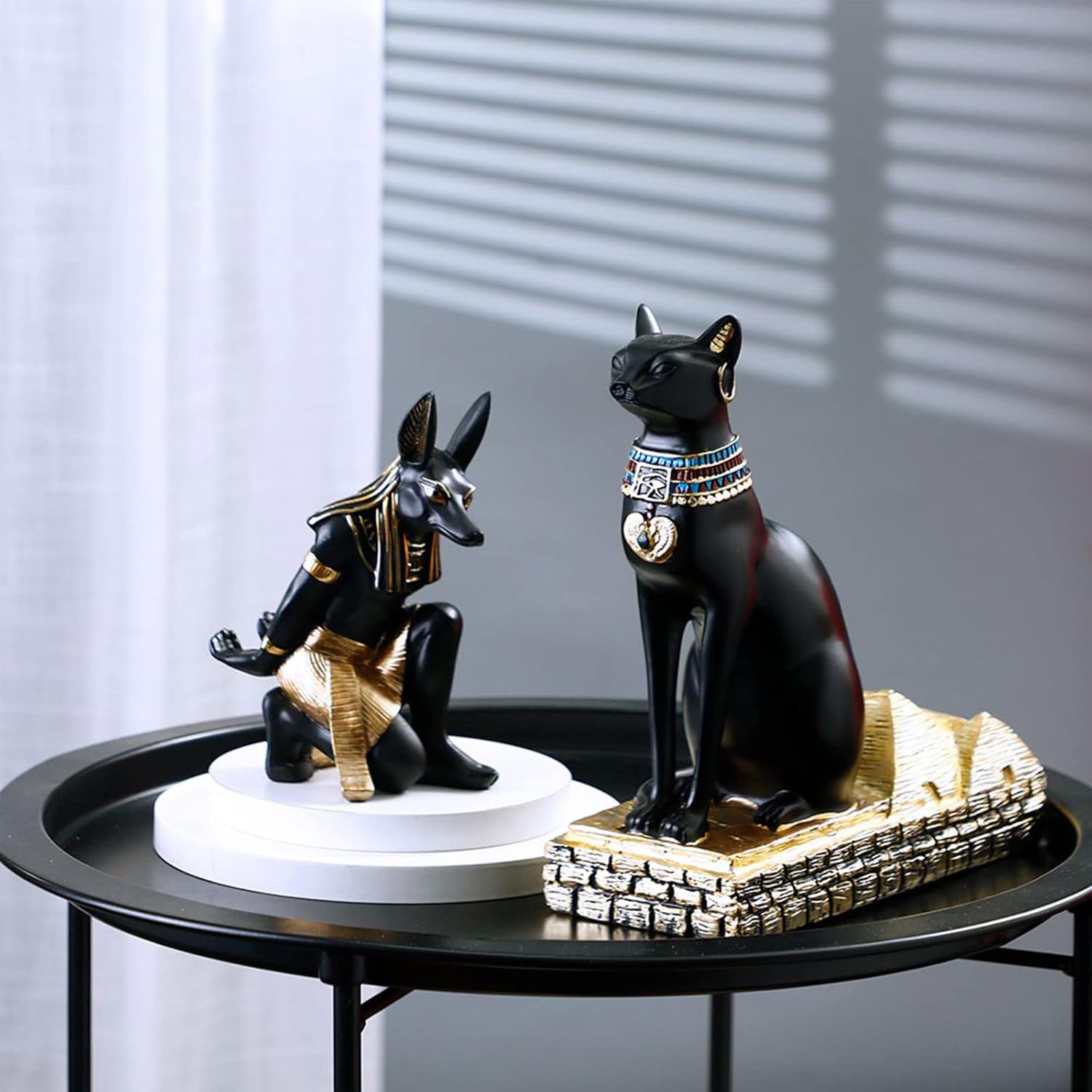 Anubis Statue Home Decor Sculpture Resin Figurine Phone Stand Wine Rack