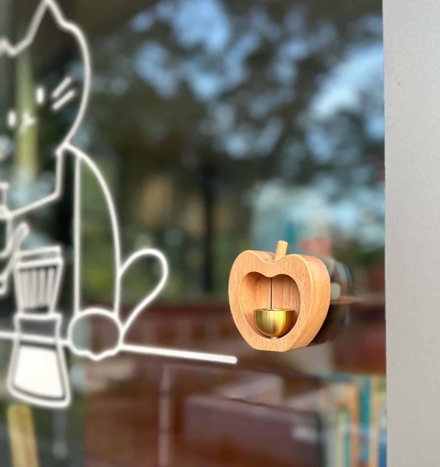 Shopkeepers Bell for Door Opening Wooden Door Chime