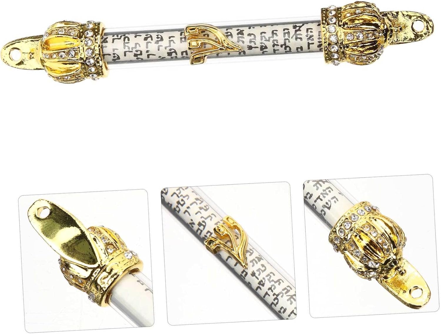 GLEAVI Religious Metal Mezuzah Scroll for Home Door