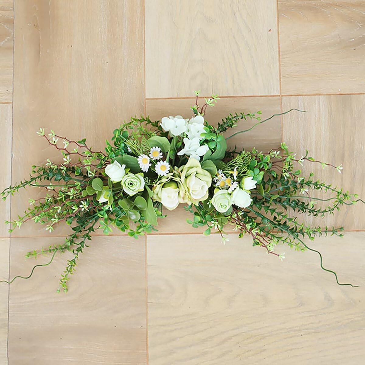 Lovmeety Artificial Flower Swag for Door Wall Decor