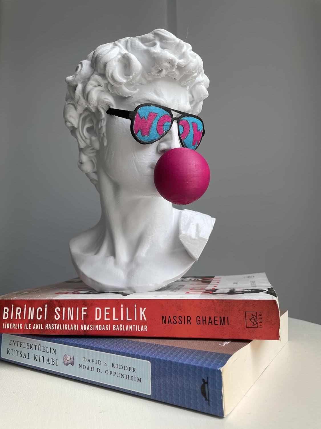 David Bust Pop Art Sculpture 10 Inches