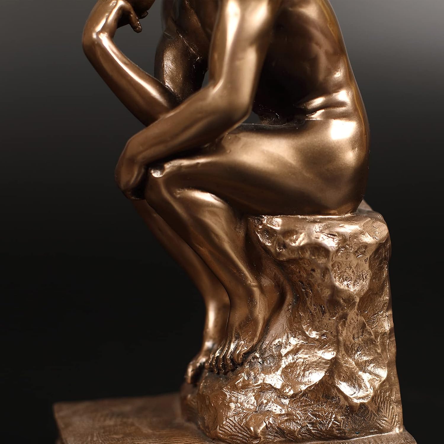 Magicsculp Thinker Statue Bookends in Cold Cast Bronze 1