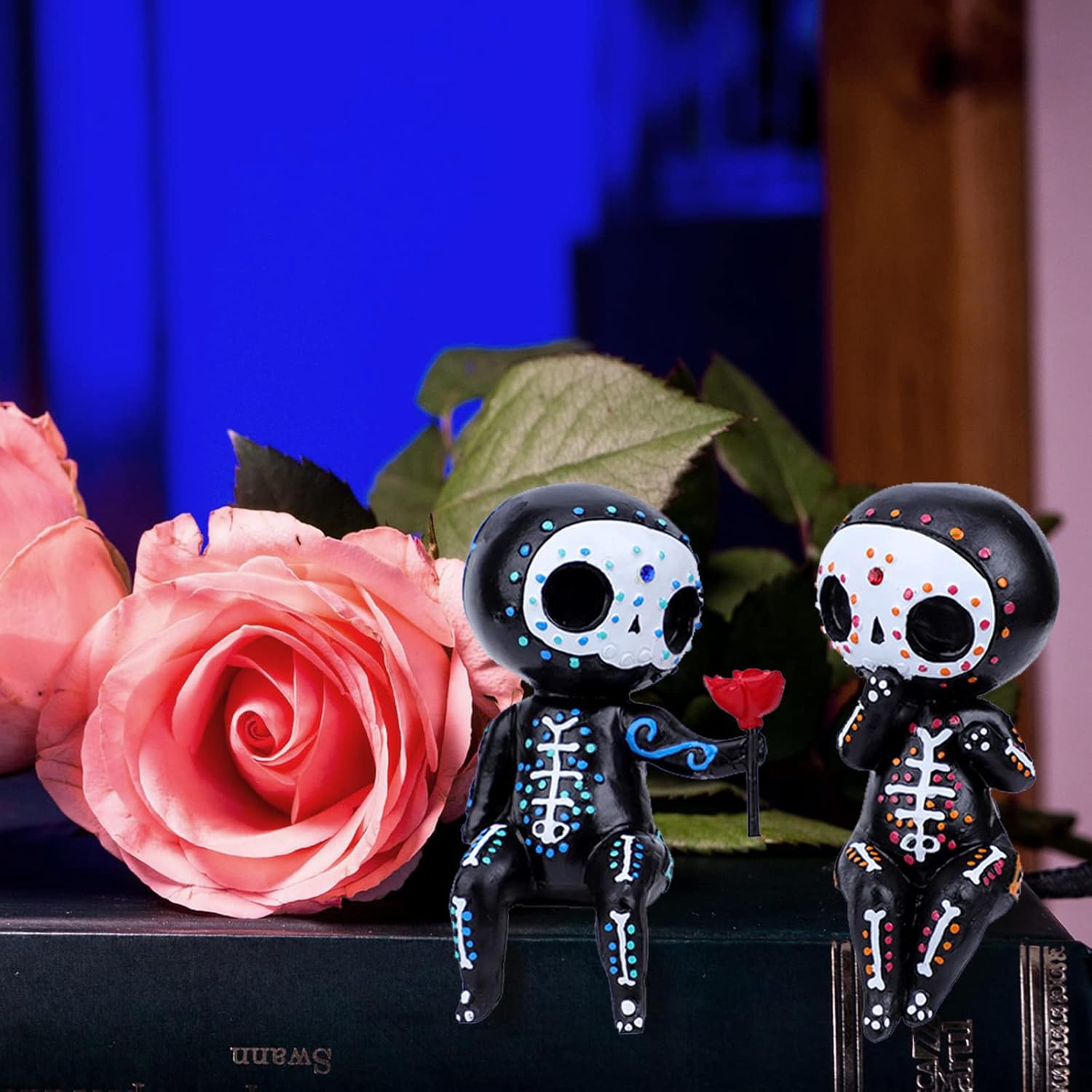 Sugar Skull Couple Figurine Halloween Decor