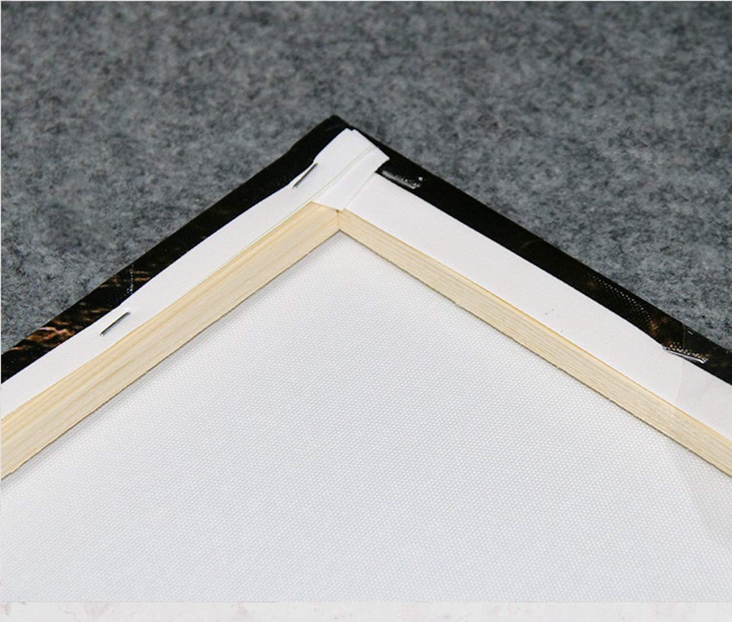 Ansouyi 12x12 Inches Canvas Wall Art Ornate Dream Catcher Feathers and Colorful Gemstones Decorative Print