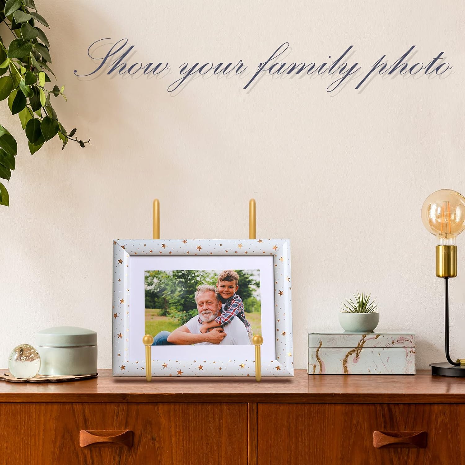 Mixweer 12 Pcs Picture Easel Stand Display Frame Holder