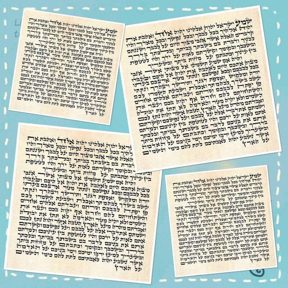 My Daily Styles 4 Mezuzah Paper Parchment
