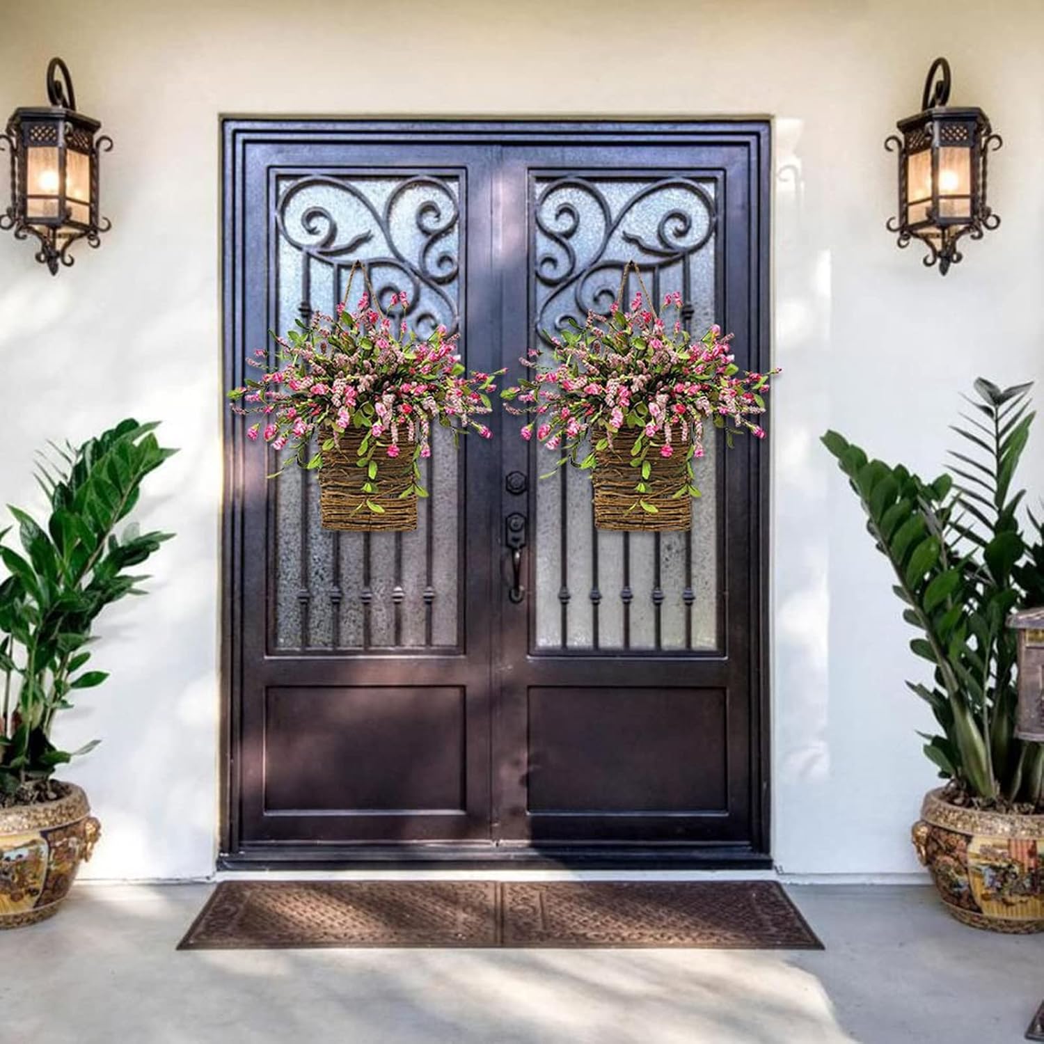 2025 Cream Hydrangea Door Wreath Decor