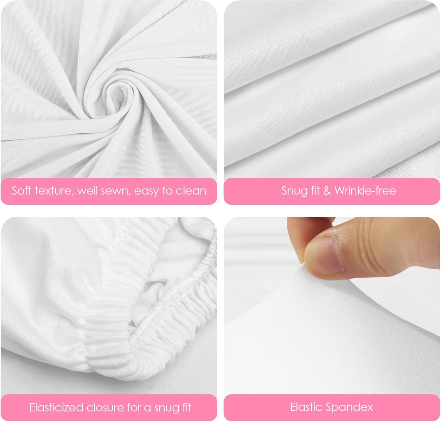 Wokceer Spandex Cylinder Covers 3Pcs for Party Decor