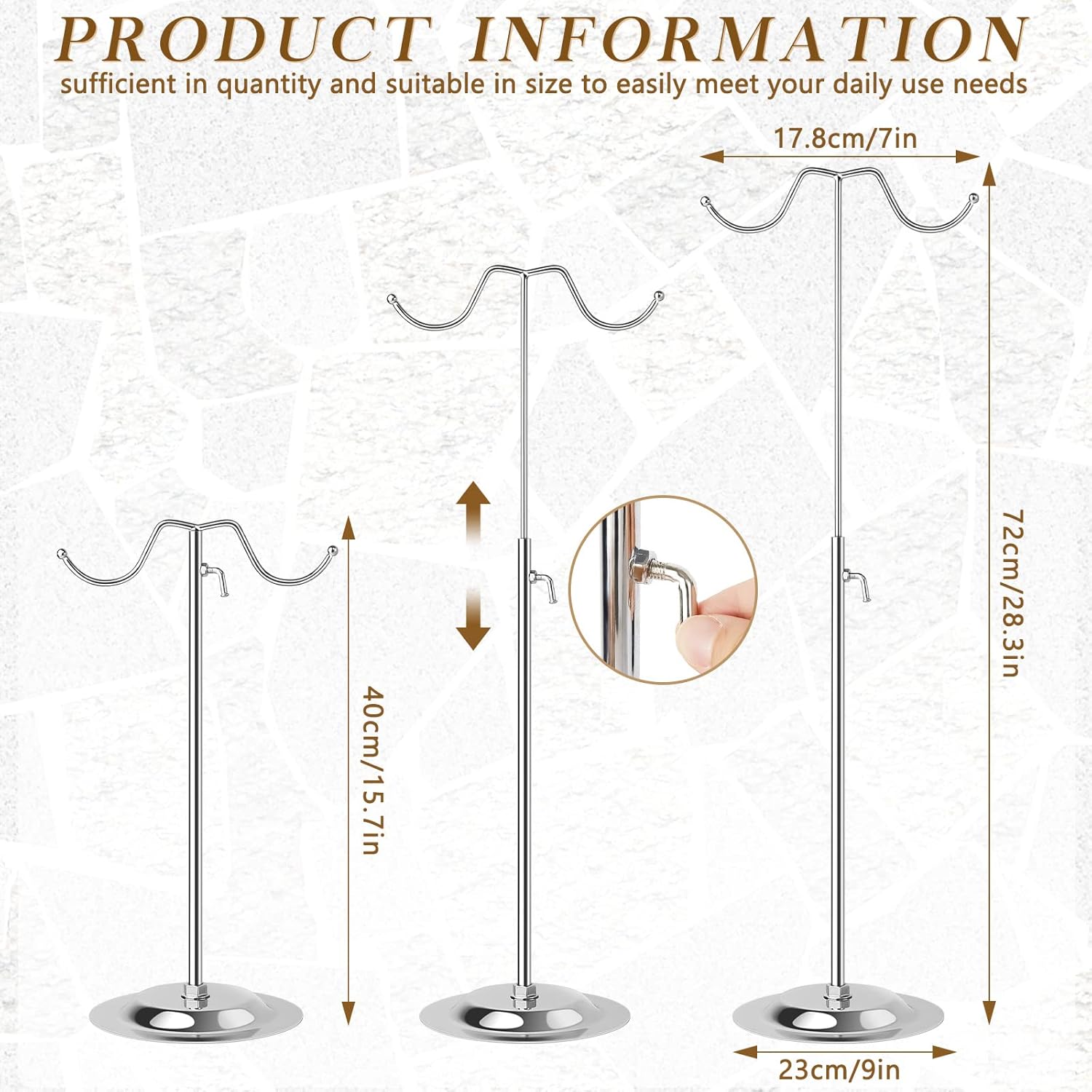 Lounsweer 2 Pcs Handbag Display Stand Set 1