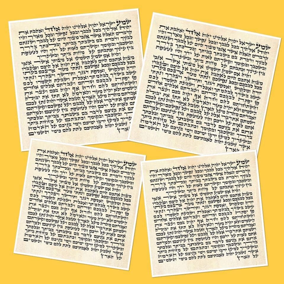 My Daily Styles 4 Mezuzah Paper Parchment