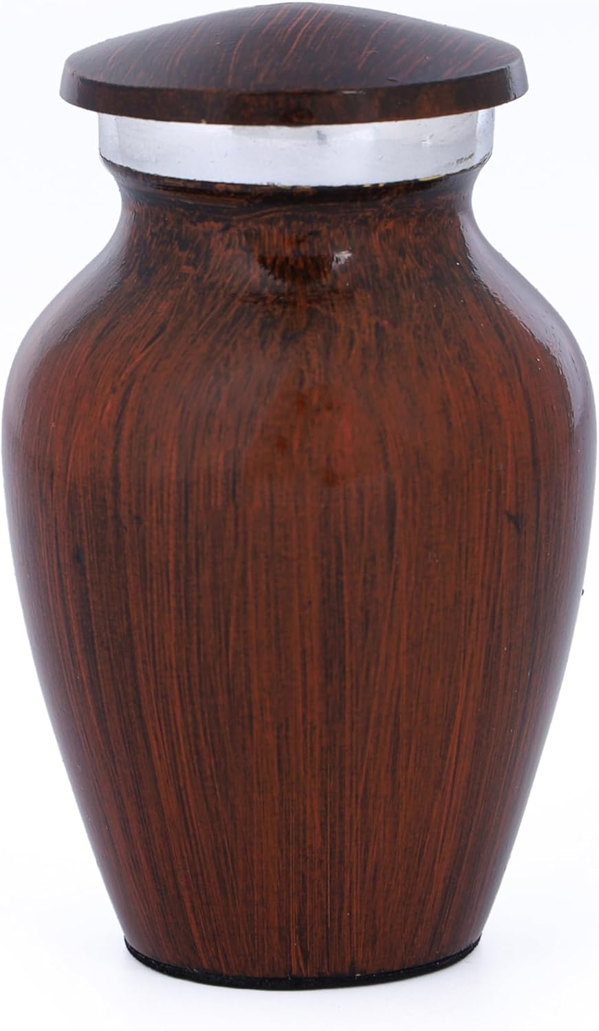 Bless International Hand-Engraved Mini Brass Urn with Lid 3 Inch Keepsake for Ashes or Memorials