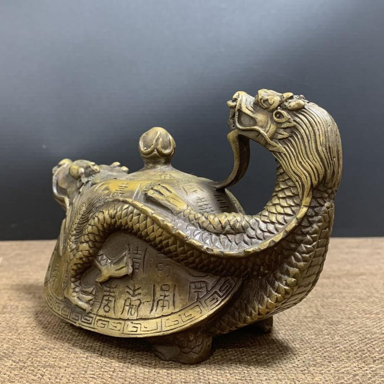 Handcrafted Brass Sculpture Statue and Copper Teapot Ornament