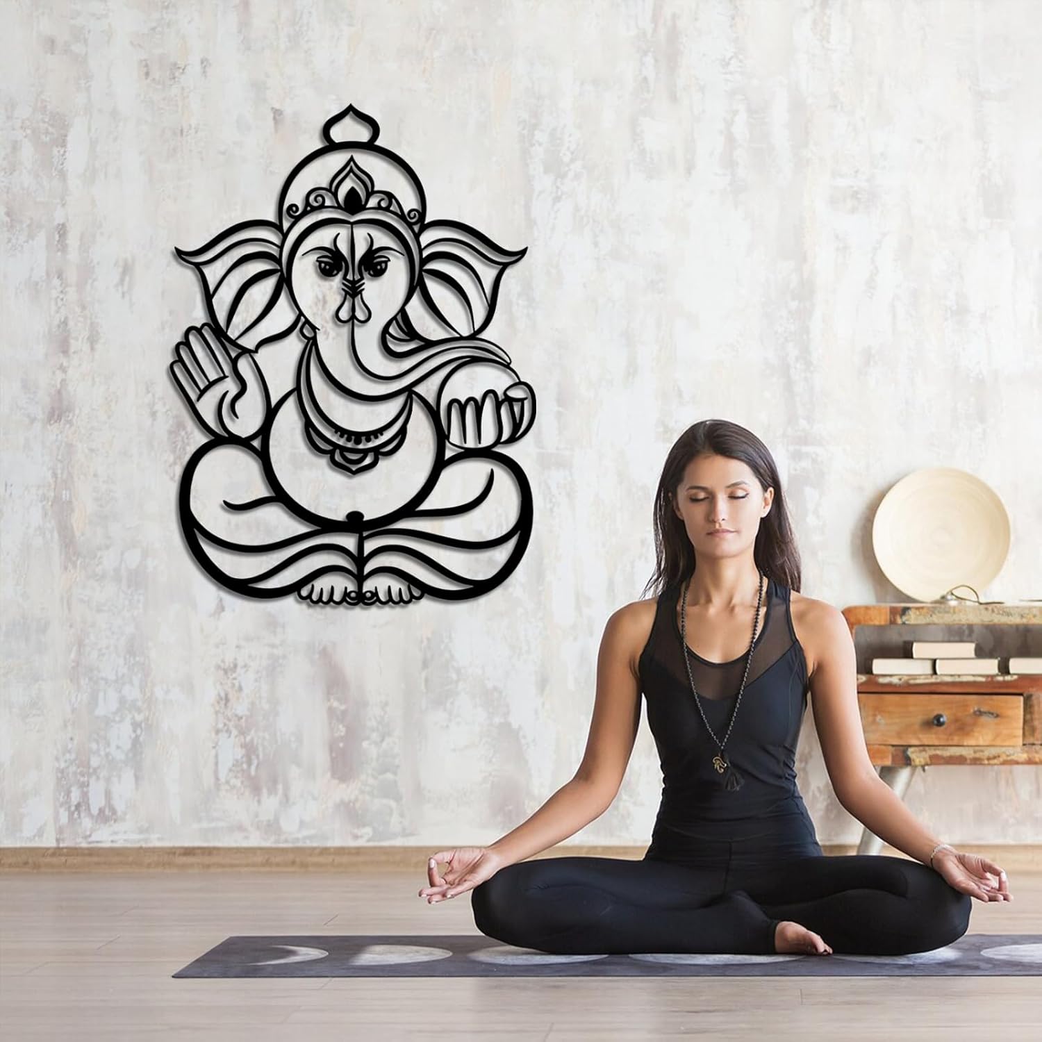 Ganesha Metal Wall Art for Living Room Decor