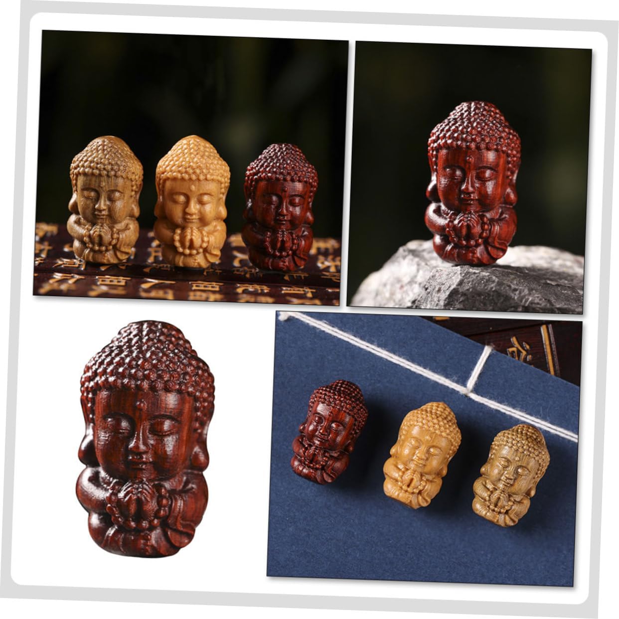 Happyyami Hanging Buddha Ornament Delicate Buddha Charm Decorative Pendant