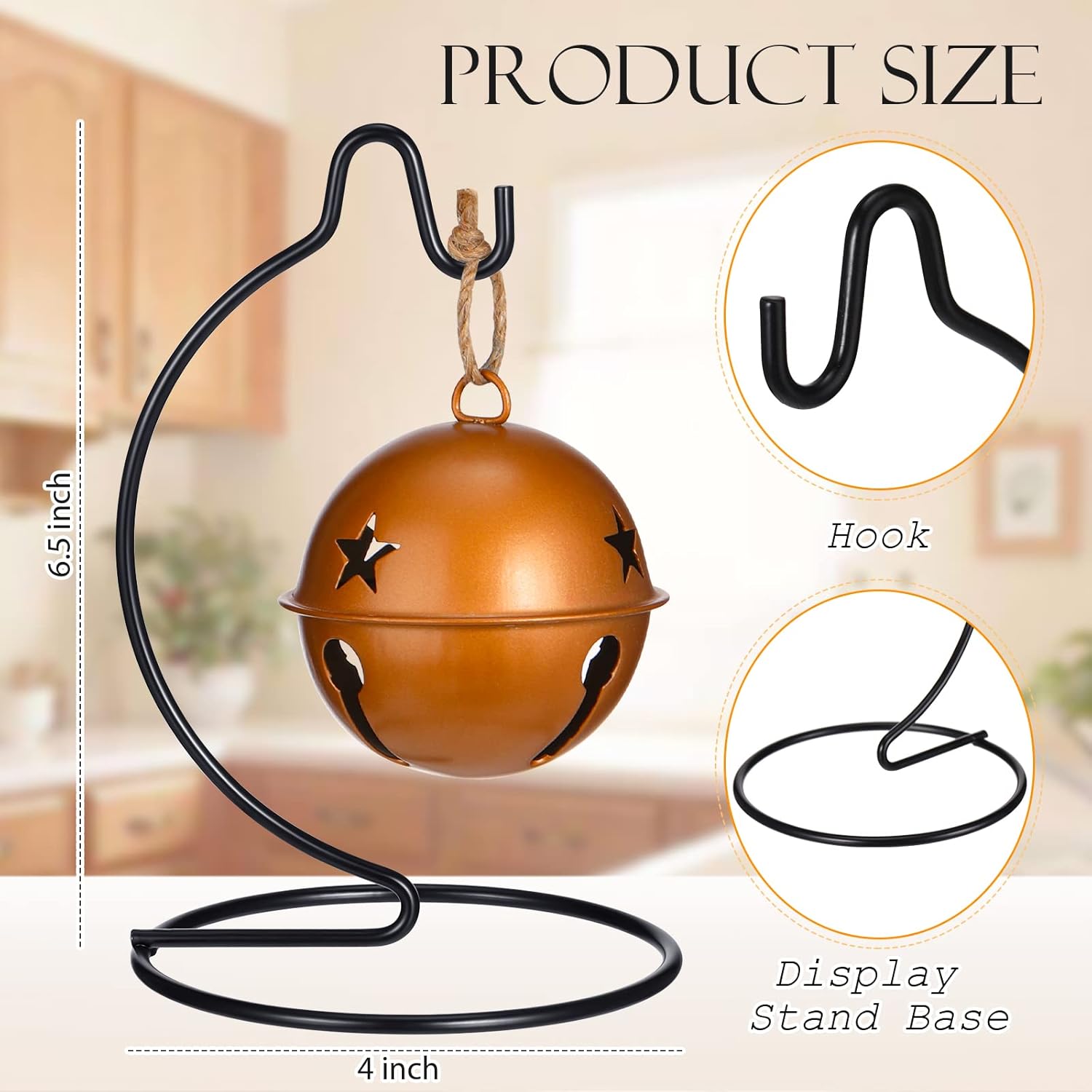 20 Pcs Metal Ornament Display Stand Holder