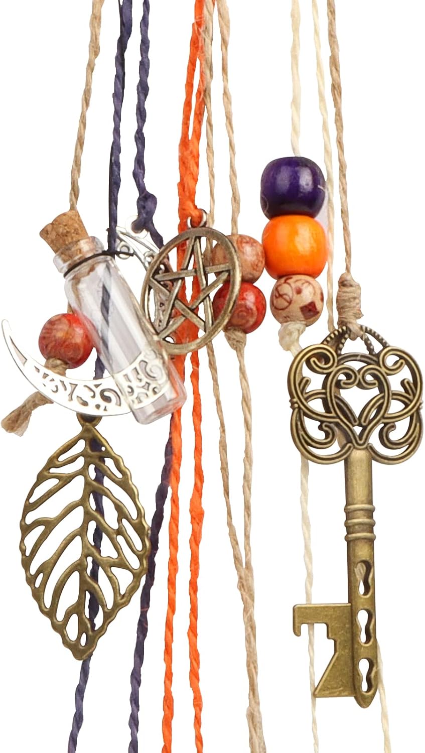 Witch Bells for Magic Home Protection Handmade Wicca Decor for Door Knob