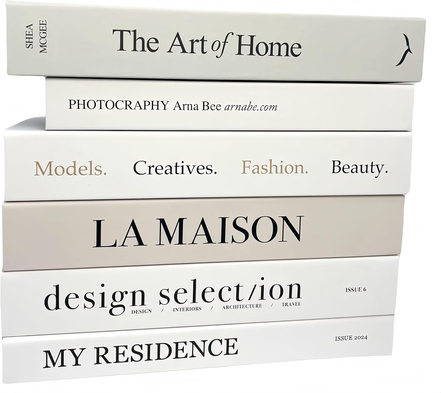 Ediactcyl 6PCS Decorative Fake Books for Home and Office