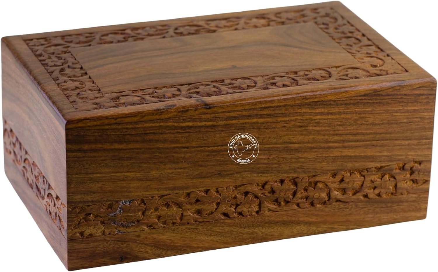 Handmade Rosewood Cremation Urn Box for Human Ashes X-tra Large 11x725x45 Inches