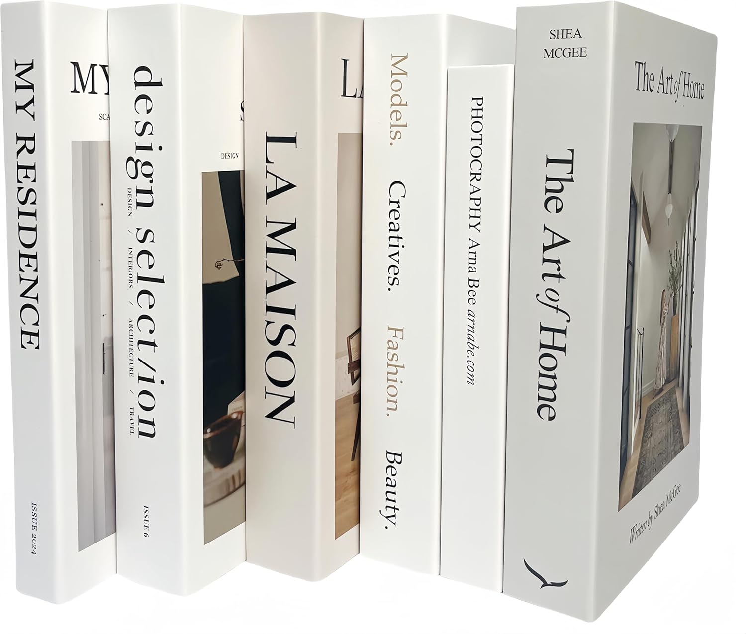 Ediactcyl 6PCS Decorative Fake Books for Home and Office