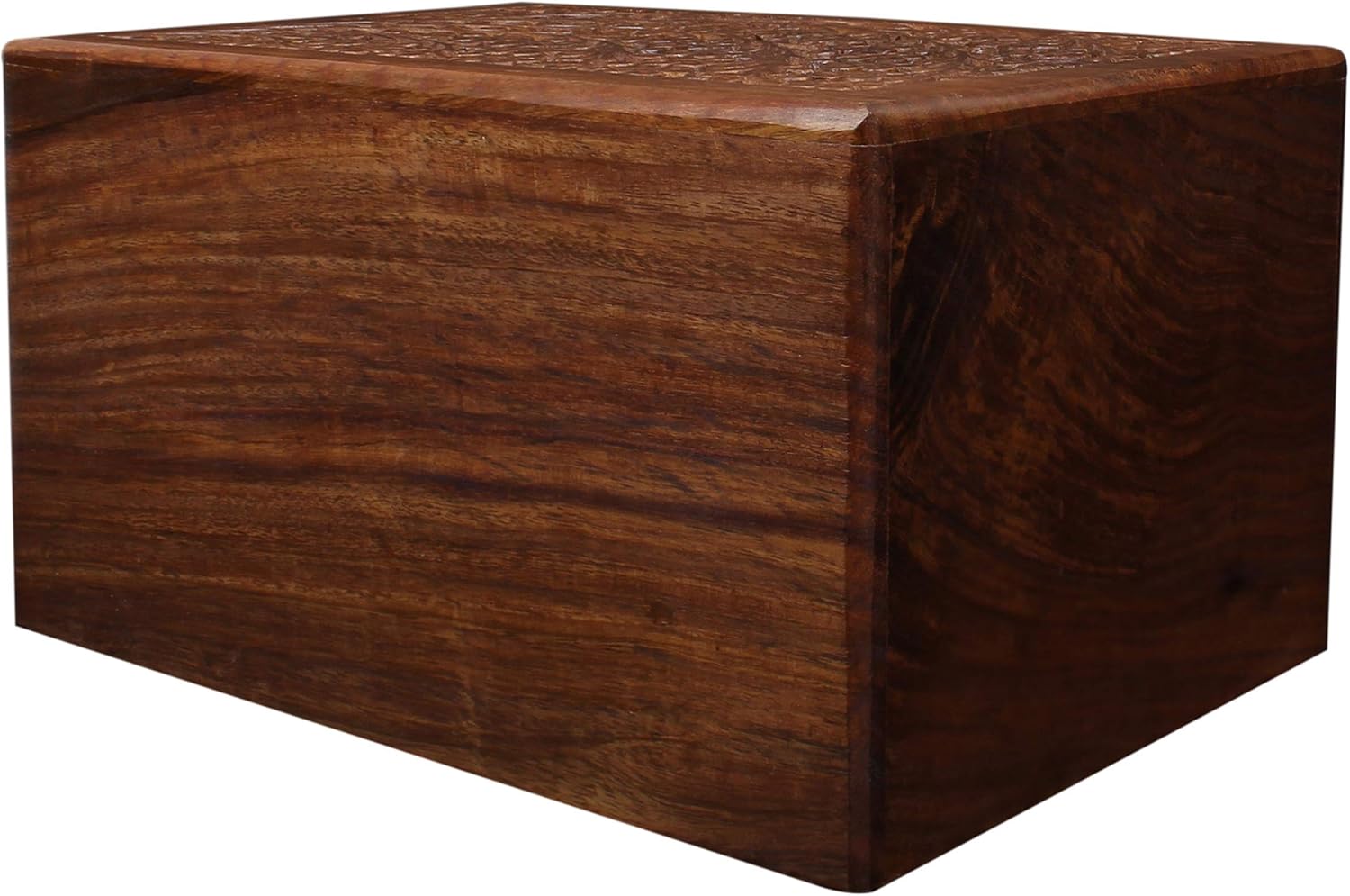 Hand-Carved Rosewood Urn Box - Extra Large 1