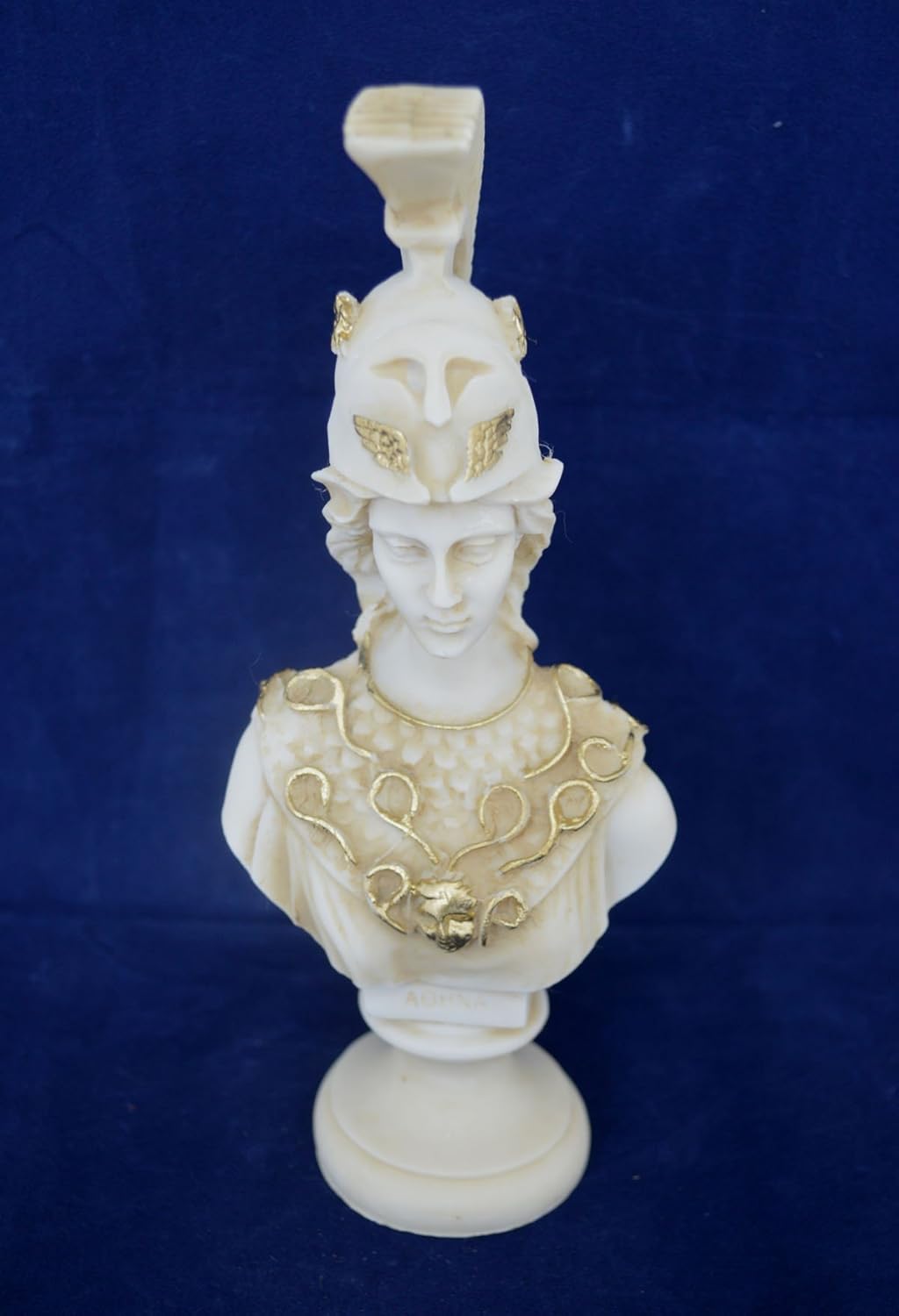 Athena Pallas Marble Sculpture Bust Greek Goddess