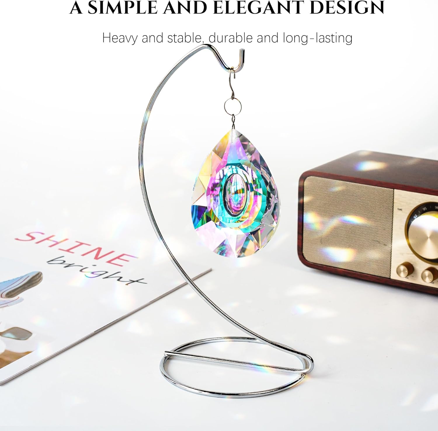HD Silver Ornament Display Stand 9 Inch 5 Pack