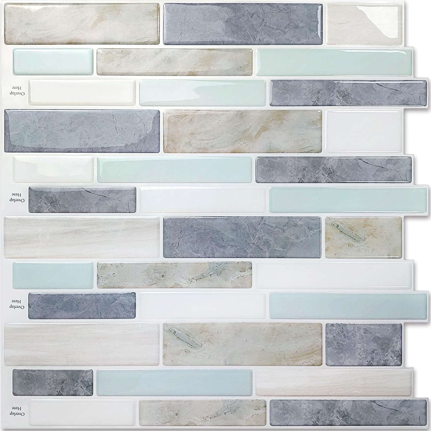 Vamos Tile 10-Sheet Peel and Stick Backsplash Tiles