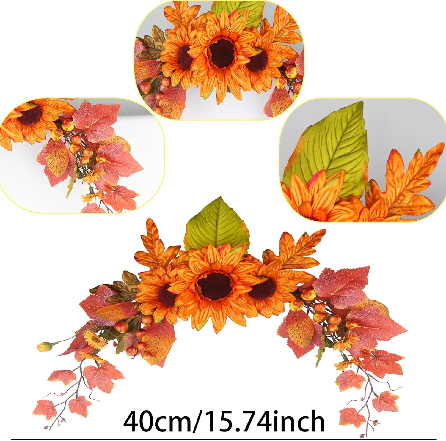 Fall Swag Artificial Flowers for Autumn Decoration