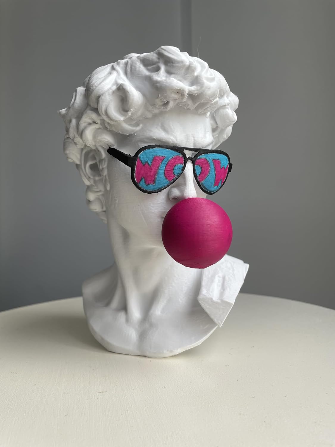 David Bust Pop Art Sculpture 10 Inches